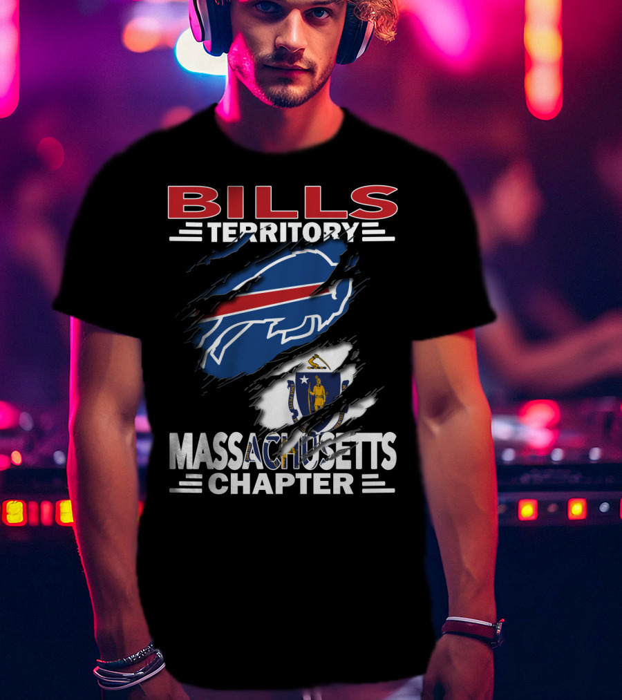 Bills Territory Massachusetts Chapter Buffalo Emblem T-Shirt