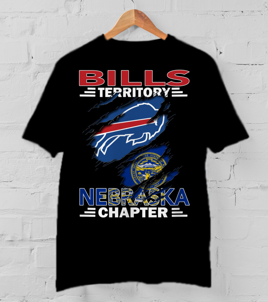 Bills Territory Nebraska Chapter Buffalo Symbol Nebraska State Seal T-Shirt