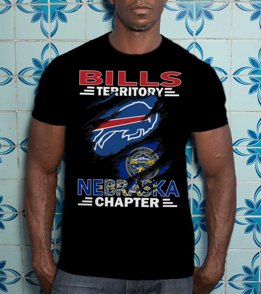 Bills Territory Nebraska Chapter Buffalo Symbol Nebraska State Seal T-Shirt