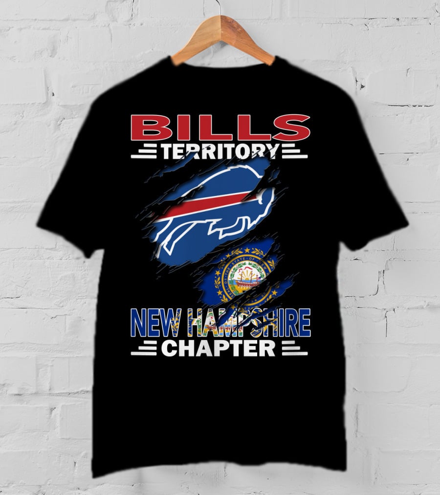 Bills Territory New Hampshire Chapter Buffalo Bills Logo And State Seal T-Shirt