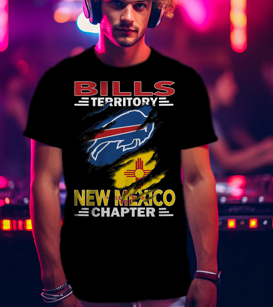 Bills Territory New Mexico Chapter Buffalo Symbol Zia Sun T-Shirt