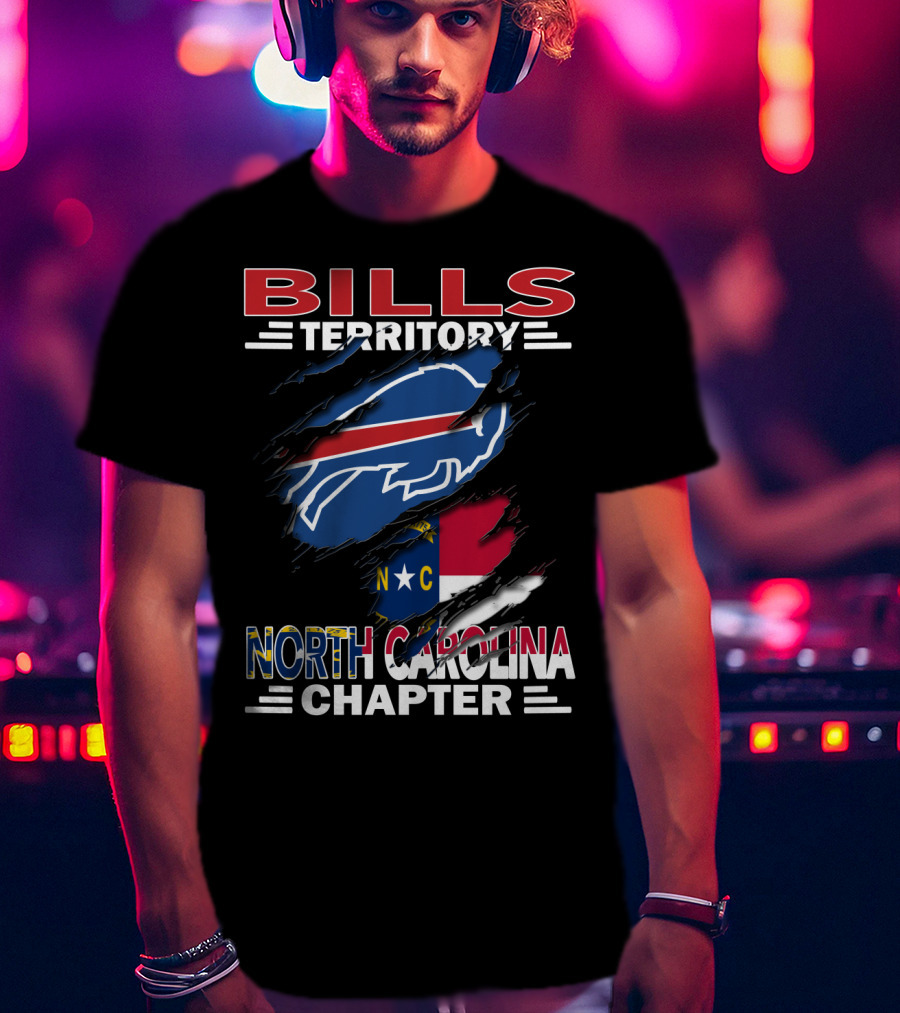 Bills Territory North Carolina Chapter NC Buffalo Football Fan Club T-Shirt