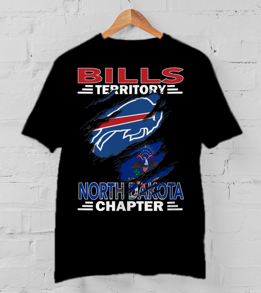 Bills Territory North Dakota Chapter Buffalo Football Fan Club T-Shirt