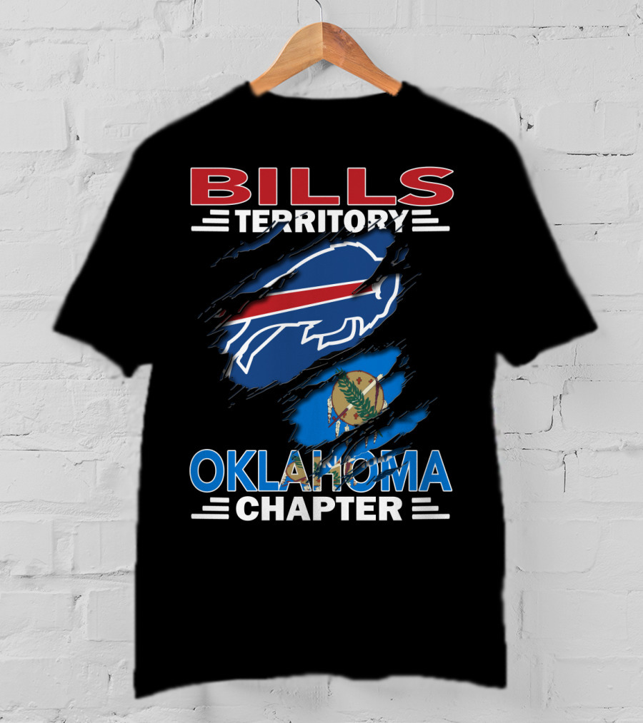 Bills Territory Oklahoma Chapter Buffalo Football Oklahoma Flag T-Shirt