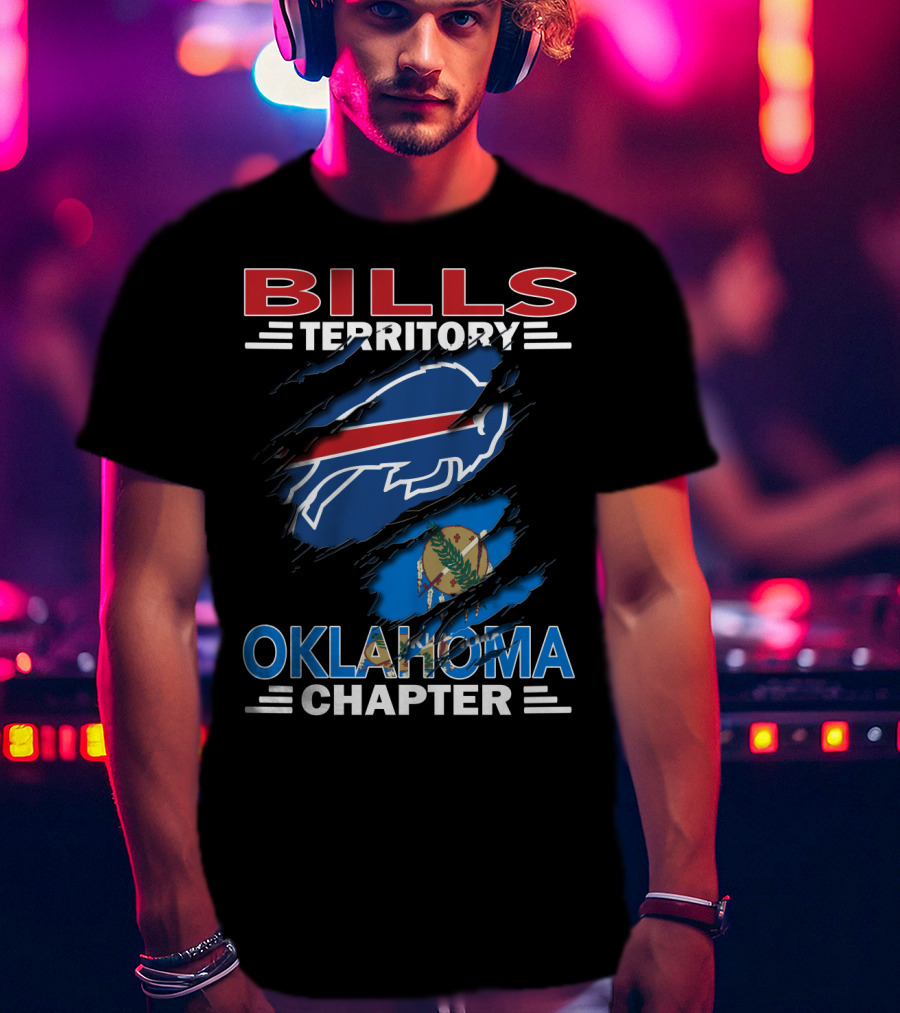 Bills Territory Oklahoma Chapter Buffalo Football Oklahoma Flag T-Shirt