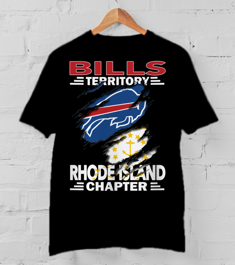 Bills Territory Rhode Island Chapter Blue Red Buffalo And Anchor T-Shirt