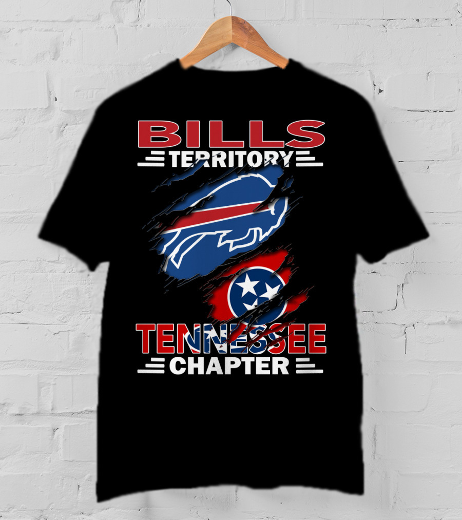 Bills Territory Tennessee Chapter Buffalo Bills Tennessee Flag T-Shirt