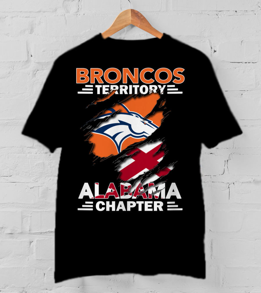 Broncos Territory Alabama Chapter Torn T-Shirt