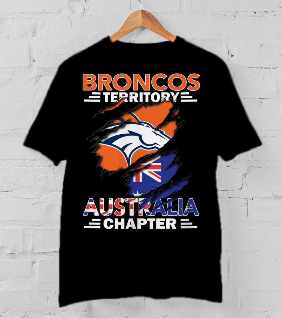 Broncos Territory Australia Chapter Flag T-Shirt