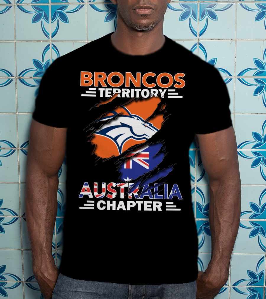 Broncos Territory Australia Chapter Flag T-Shirt