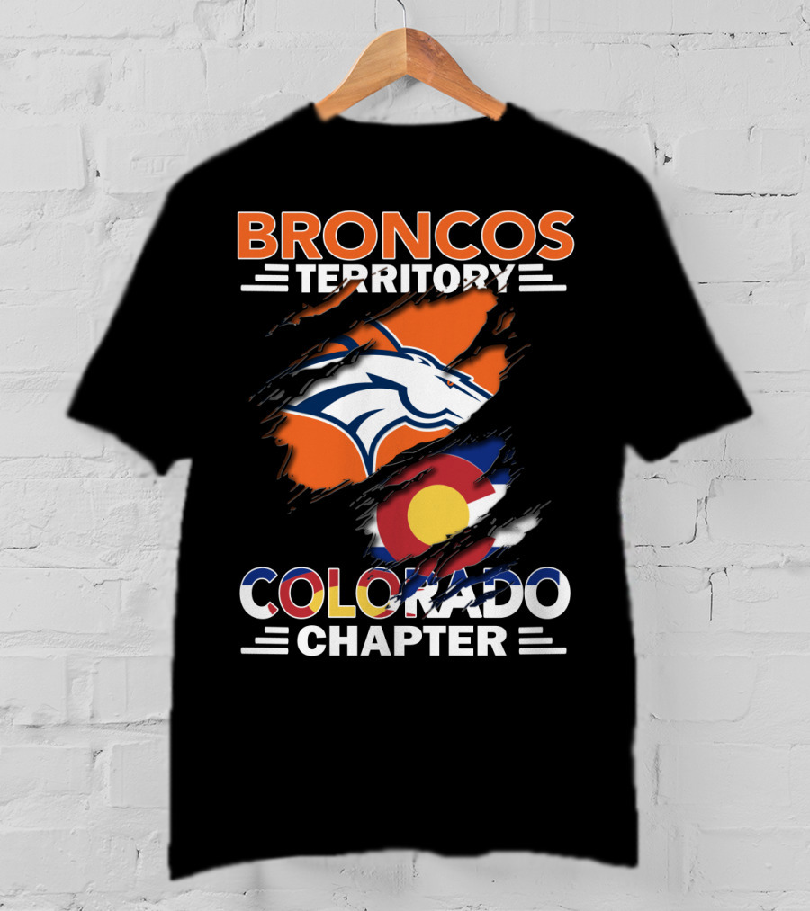 Broncos Territory Colorado Chapter Denver Football Pride T-Shirt