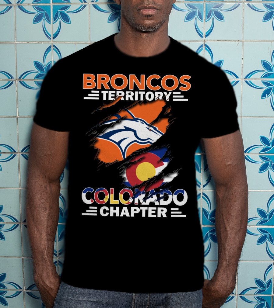 Broncos Territory Colorado Chapter Denver Football Pride T-Shirt