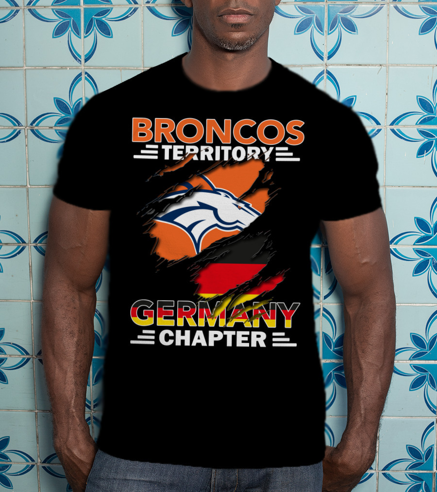 Broncos Territory Germany Chapter Football Fan T-Shirt