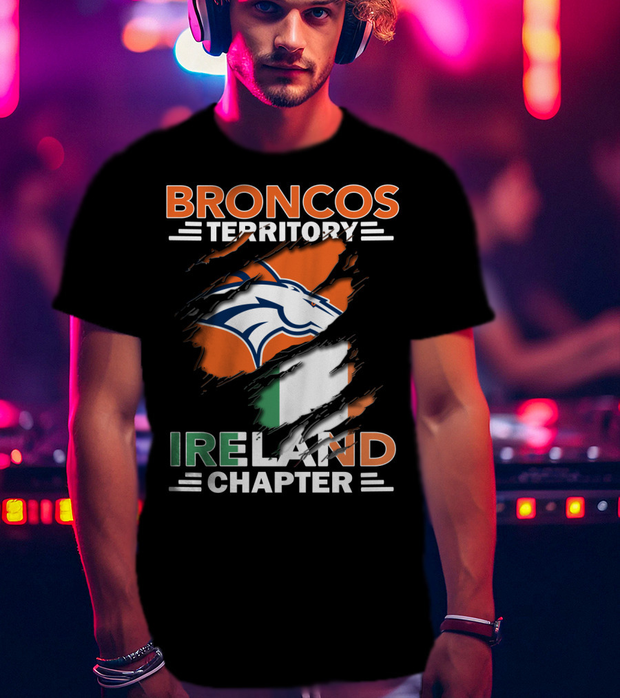 Broncos Territory Ireland Chapter Flag T-Shirt