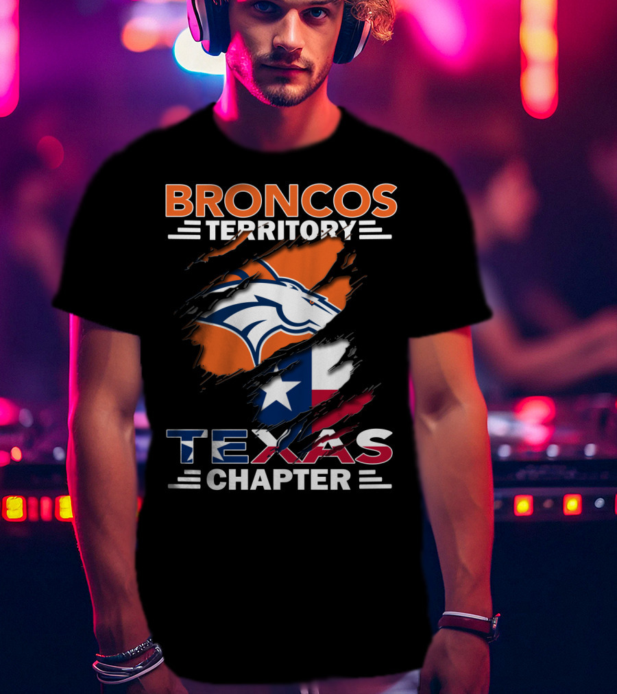 Broncos Territory Texas Chapter Lone Star T-Shirt