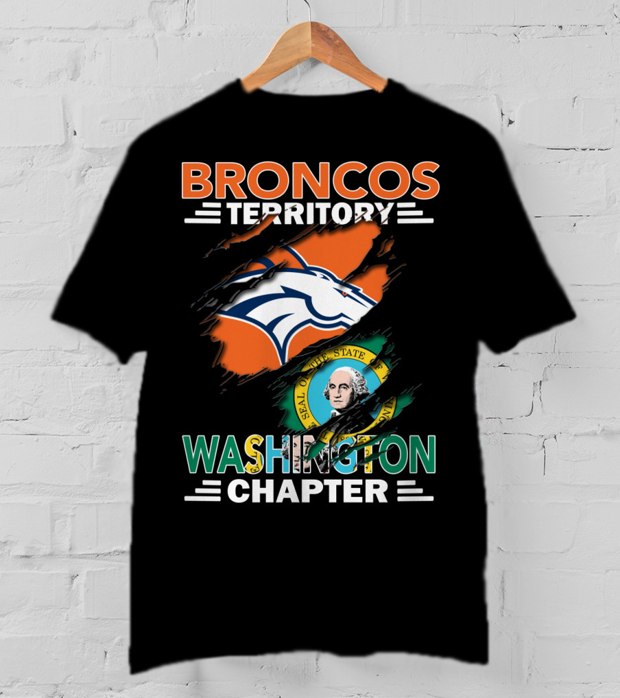 Broncos Territory Washington Chapter Denver Football Fan Club T-Shirt