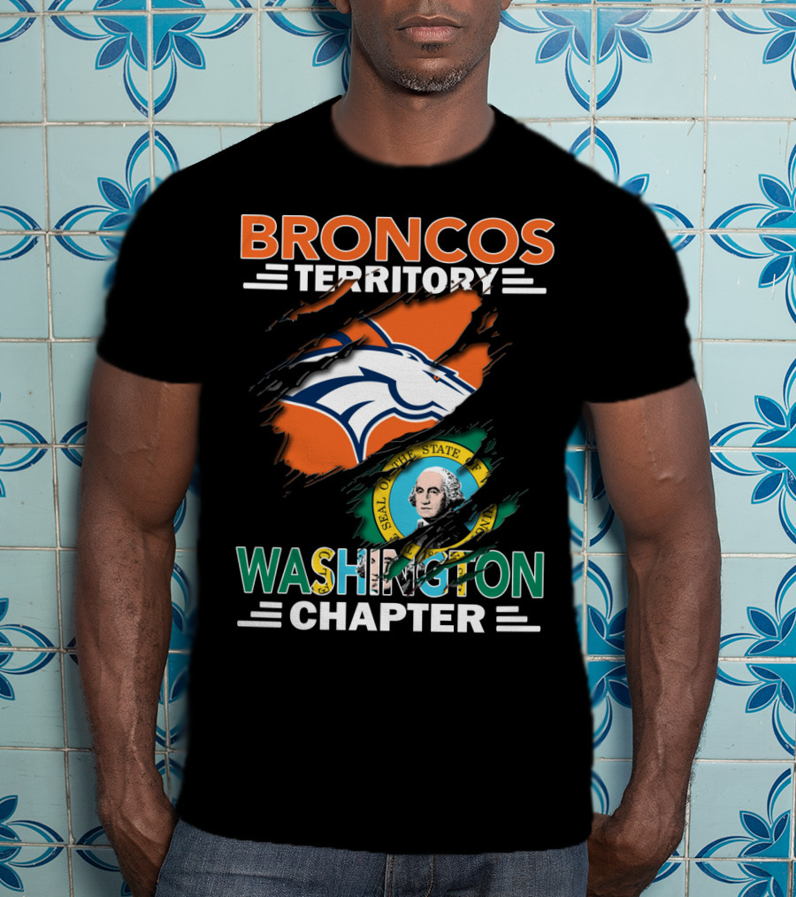 Broncos Territory Washington Chapter Denver Football Fan Club T-Shirt