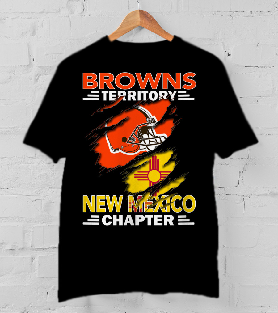 Browns Territory New Mexico Chapter Helmet And Zia T-Shirt