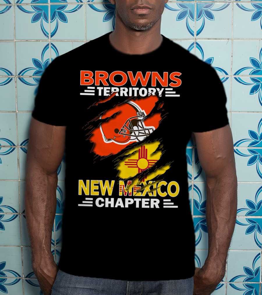Browns Territory New Mexico Chapter Helmet And Zia T-Shirt