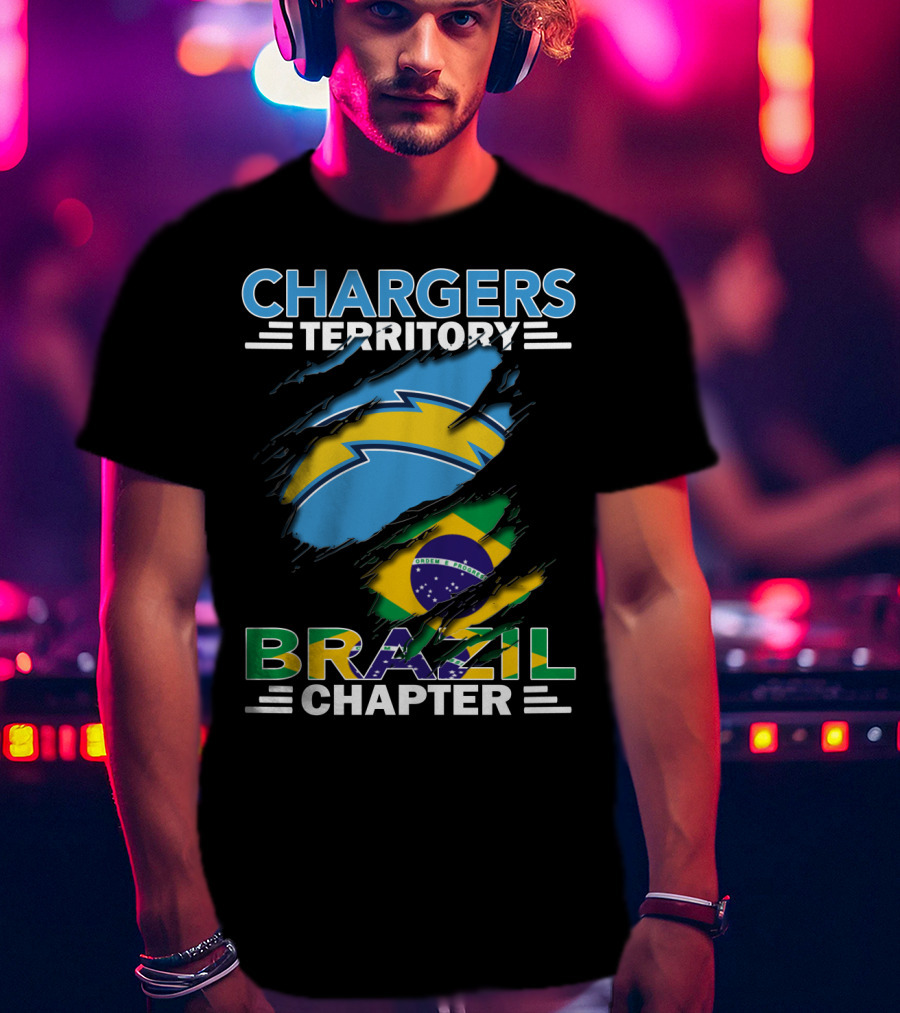 Chargers Territory Brazil Flag Chapter T-Shirt