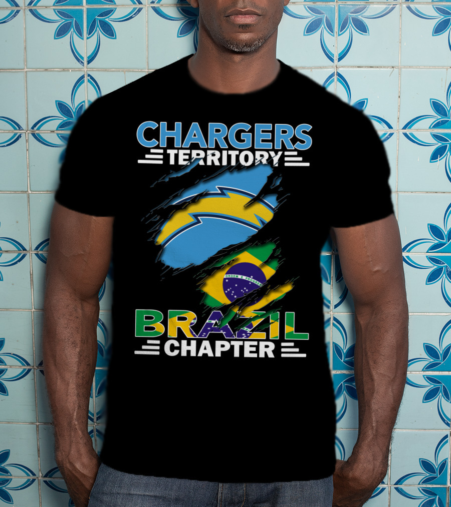 Chargers Territory Brazil Flag Chapter T-Shirt