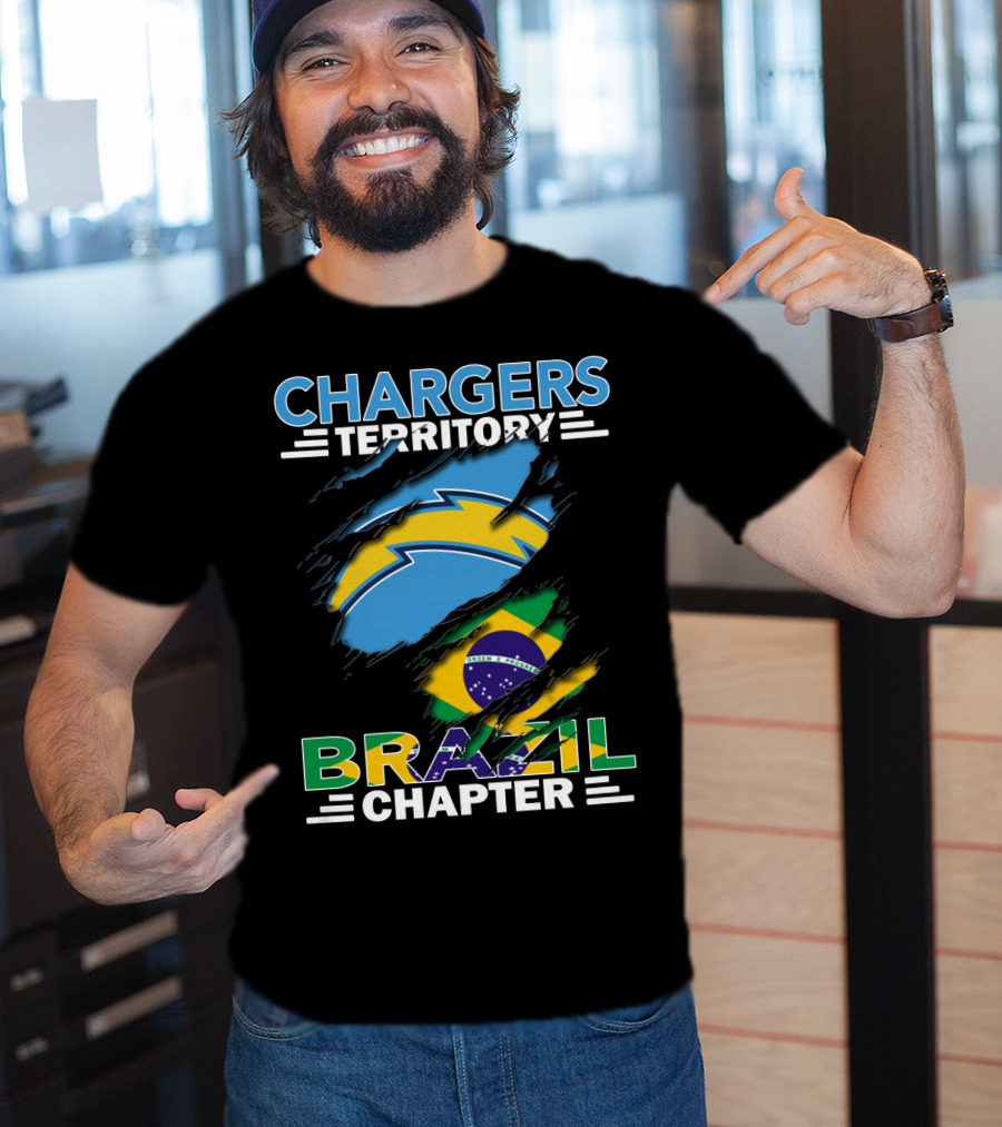 Chargers Territory Brazil Flag Chapter T-Shirt