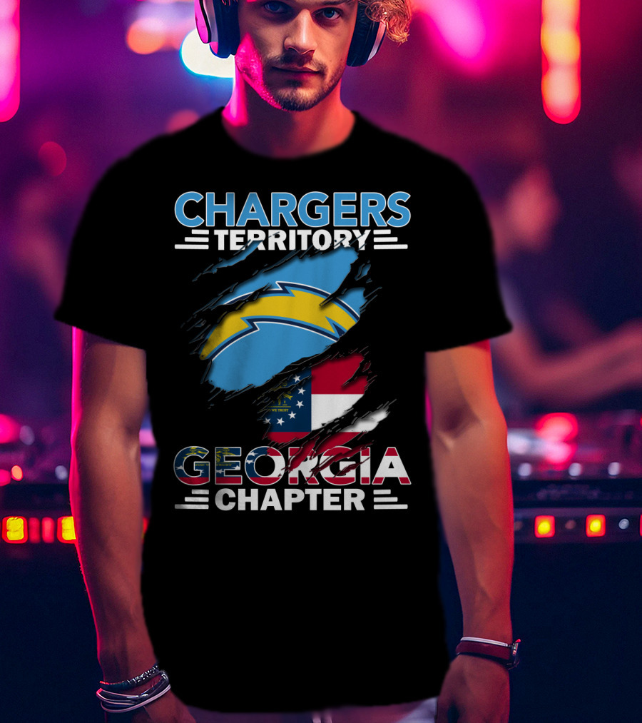 Chargers Territory Georgia Chapter Football Fan Group T-Shirt