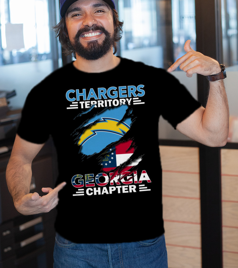 Chargers Territory Georgia Chapter Football Fan Group T-Shirt