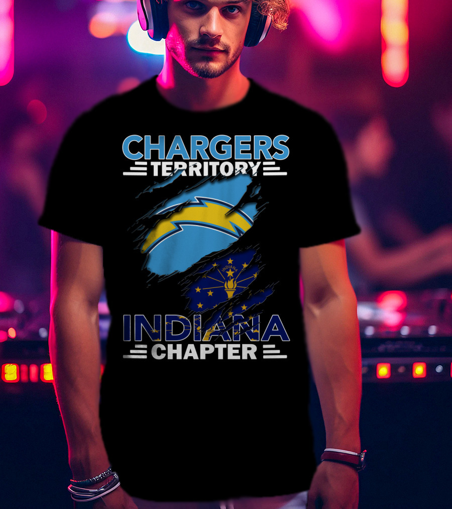 Chargers Territory Indiana Chapter NFL Sports Fans Enthusiasts Colts Crossover T-Shirt