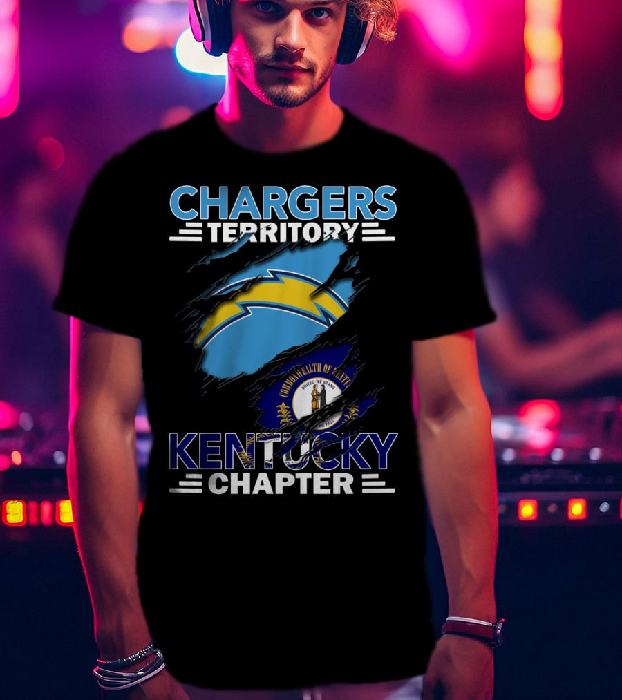 Chargers Territory Kentucky Chapter Commonwealth Of Kentucky Flag T-Shirt