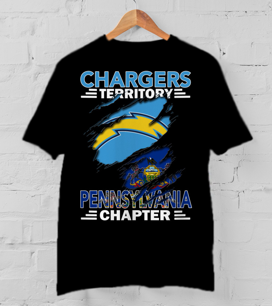Chargers Territory Pennsylvania Chapter State Pride And Team Spirit T-Shirt