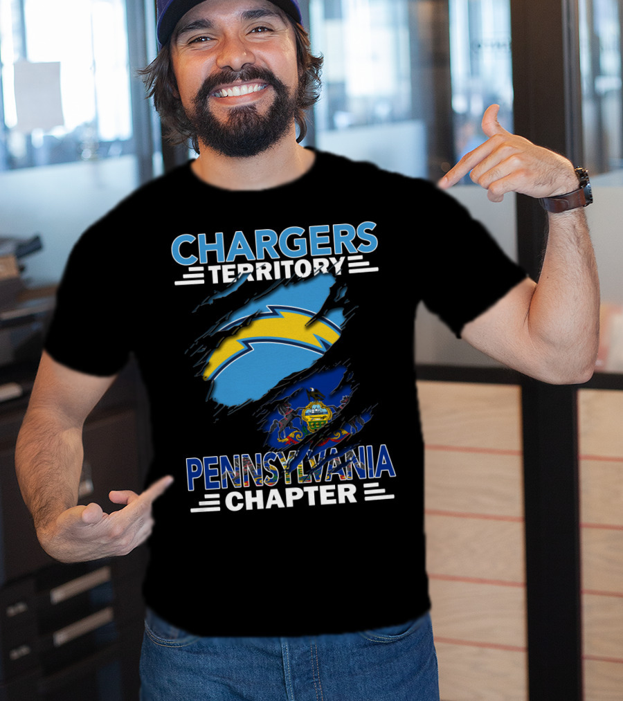 Chargers Territory Pennsylvania Chapter State Pride And Team Spirit T-Shirt