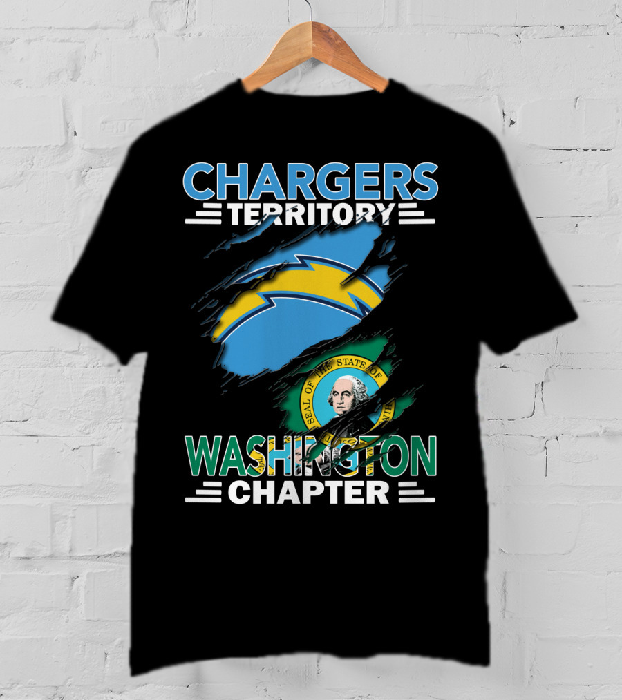Chargers Territory Washington Chapter Seal T-Shirt