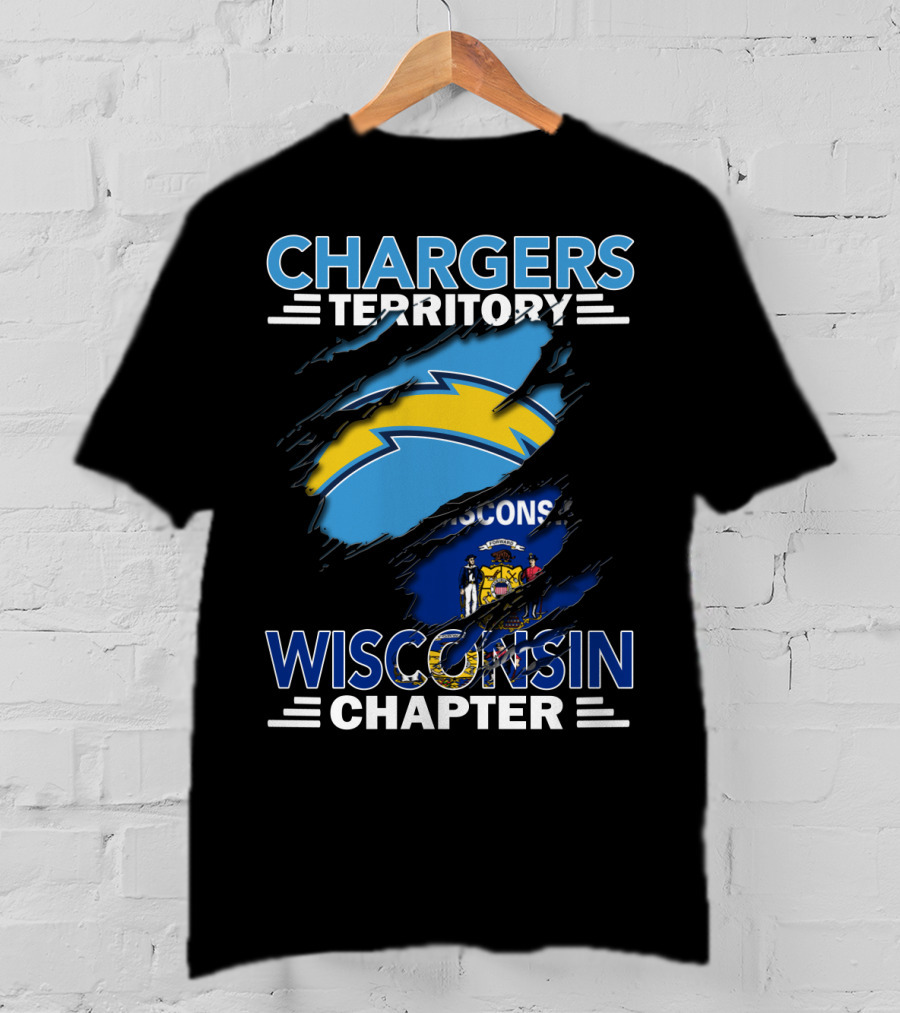 Chargers Territory Wisconsin Chapter NFL Los Angeles Team T-Shirt