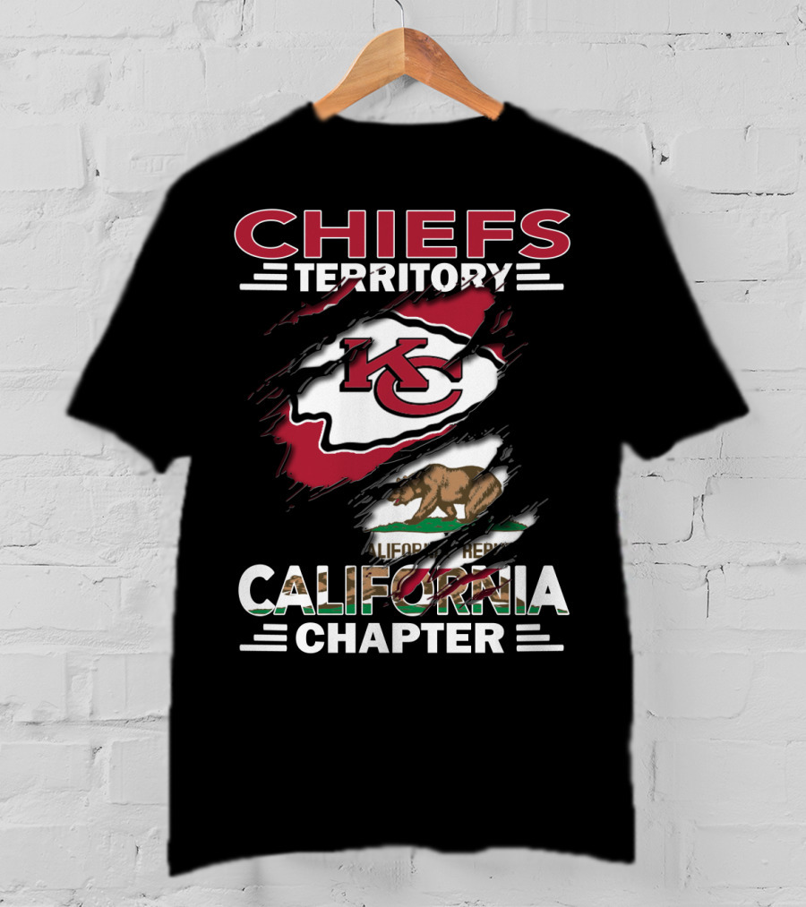 Chiefs Territory California Chapter KC Bear Flag T-Shirt