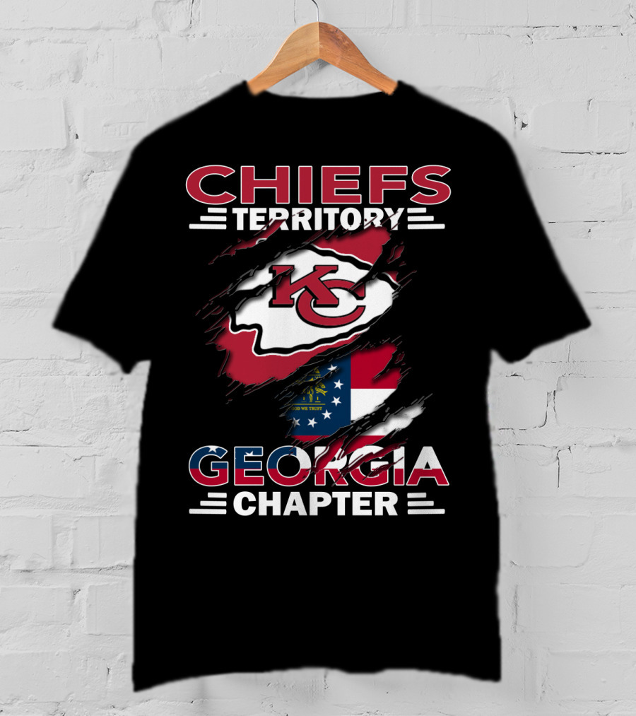 Chiefs Territory Georgia Chapter Kansas City Football Fan Club T-Shirt