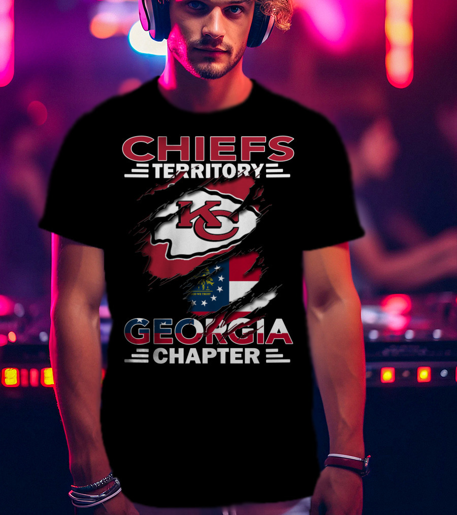 Chiefs Territory Georgia Chapter Kansas City Football Fan Club T-Shirt