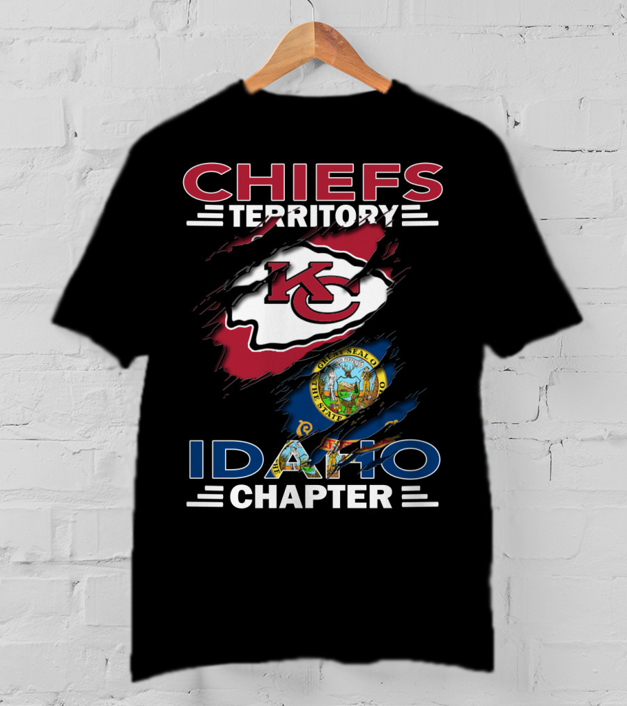 Chiefs Territory Idaho Chapter Kansas City Chiefs State Of Idaho Seal T-Shirt