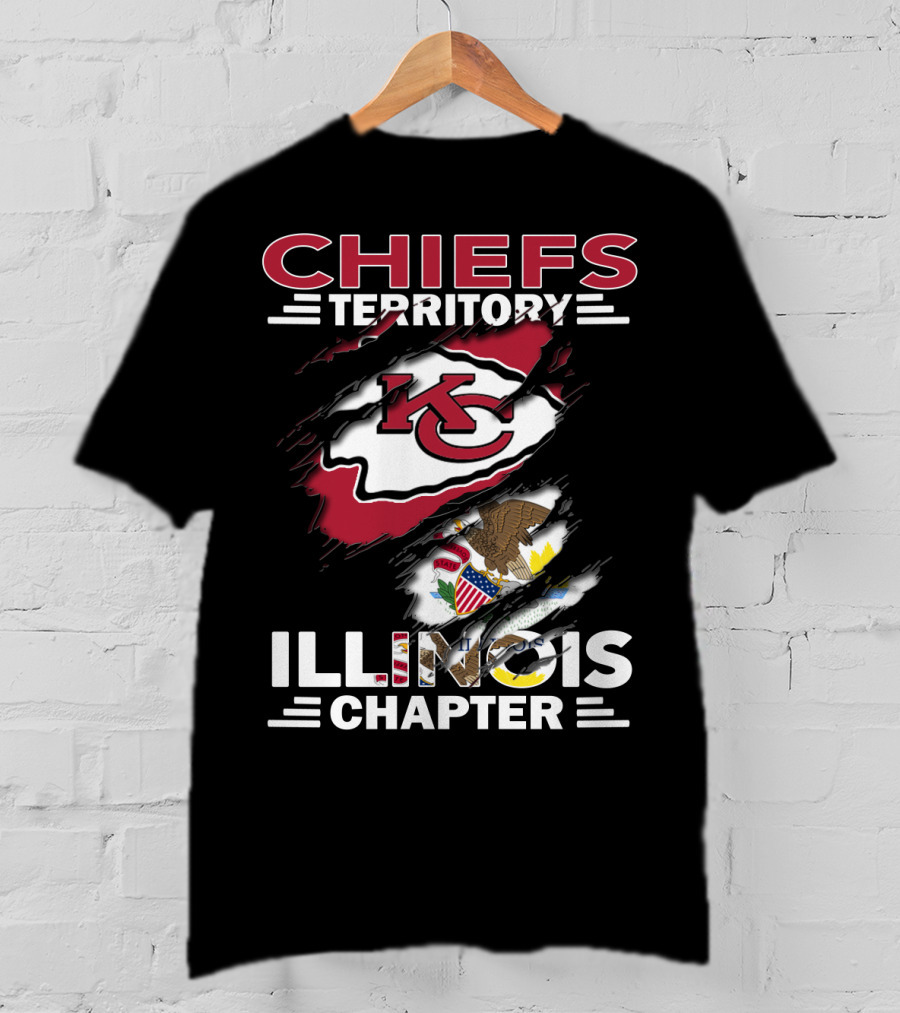 Chiefs Territory KC Logo Illinois Chapter T-Shirt