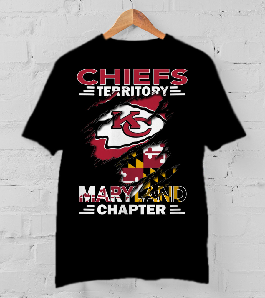 Chiefs Territory KC Logo Maryland Chapter T-Shirt