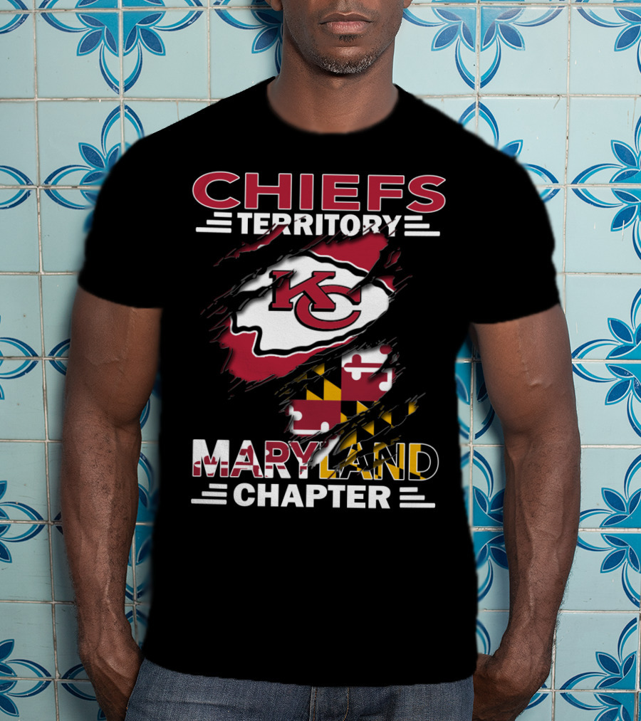 Chiefs Territory KC Logo Maryland Chapter T-Shirt