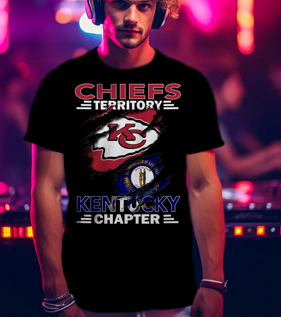Chiefs Territory Kentucky Chapter Commonwealth Of Kentucky Flag T-Shirt