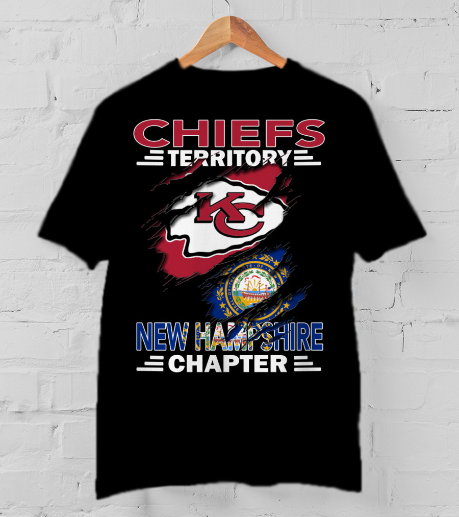 Chiefs Territory New Hampshire Chapter NFL Kansas City Chiefs Fan Club T-Shirt