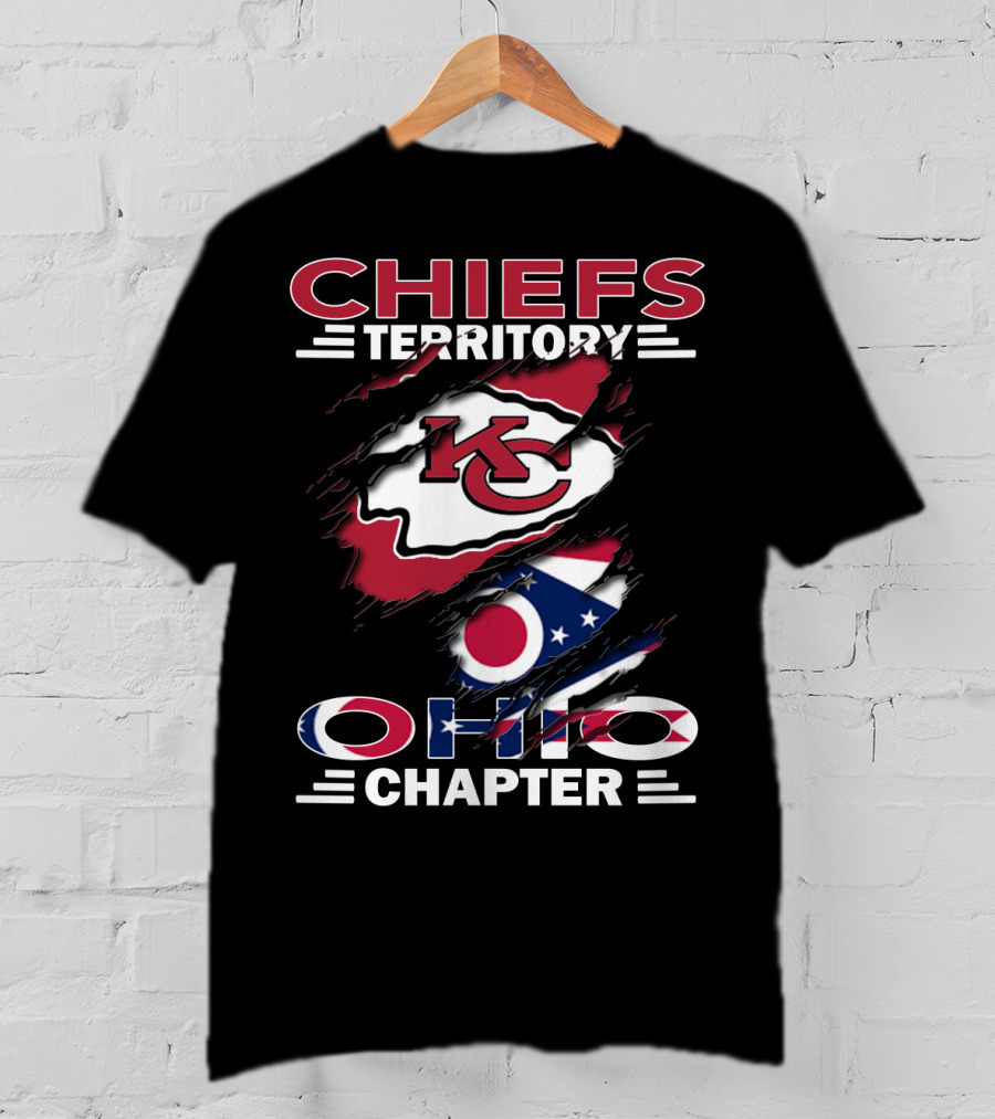 Chiefs Territory KC Logo Ohio Chapter Flag Elements T-Shirt