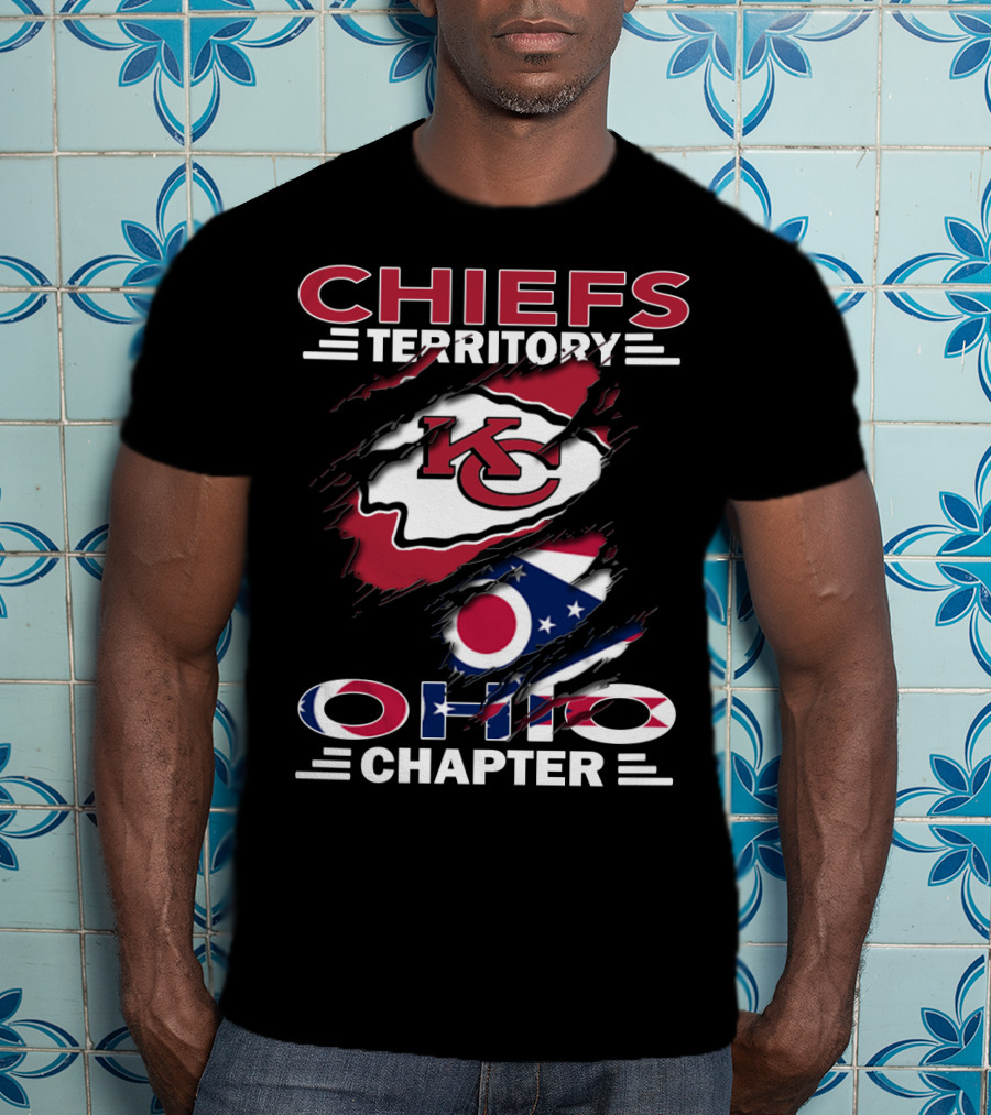 Chiefs Territory KC Logo Ohio Chapter Flag Elements T-Shirt