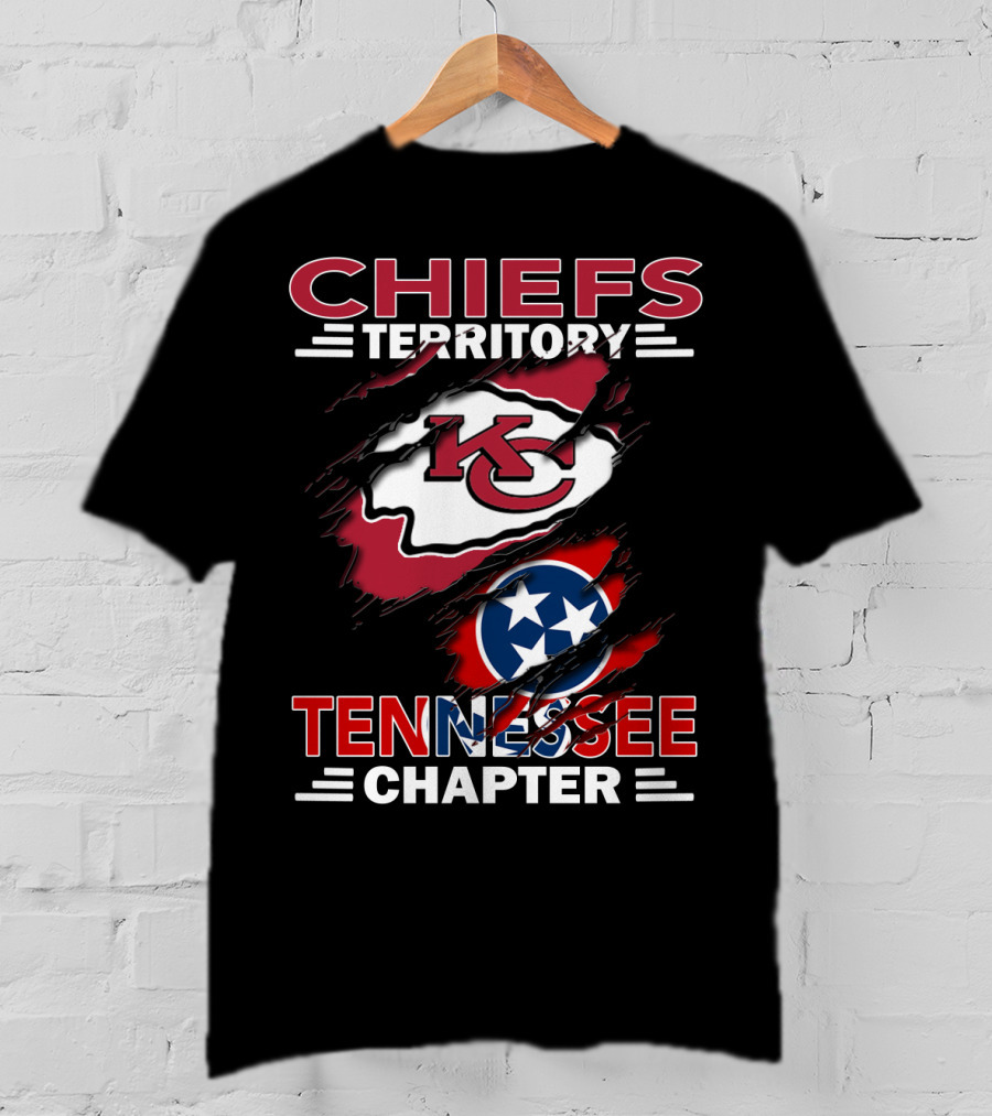 Chiefs Territory Tennessee Chapter KC Logo Flag T-Shirt