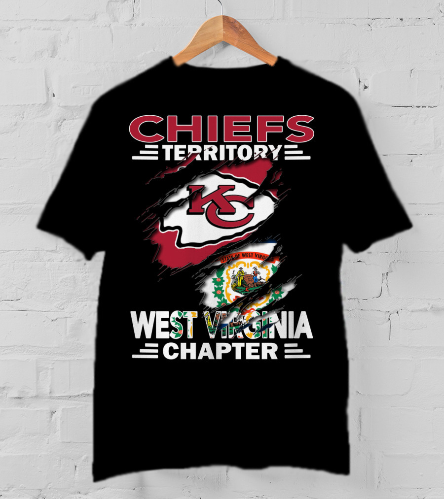 Chiefs Territory West Virginia Chapter State Flag Integration T-Shirt