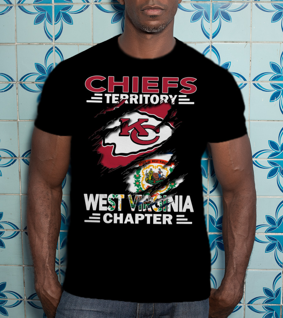 Chiefs Territory West Virginia Chapter State Flag Integration T-Shirt