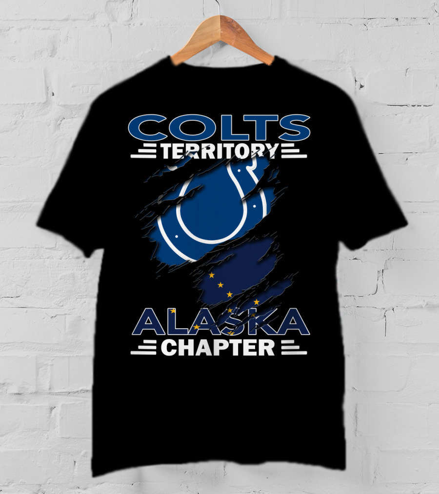Colts Territory Alaska Chapter Hidden Layers With Flag T-Shirt