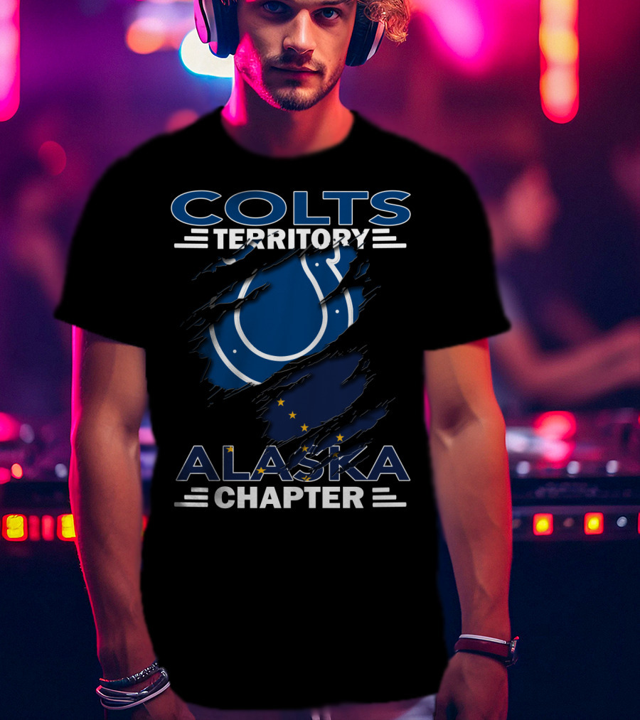 Colts Territory Alaska Chapter Hidden Layers With Flag T-Shirt